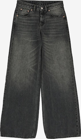 Dr. Denim Jeans 'Rhue Low Wide' in Schwarz: Vorderseite