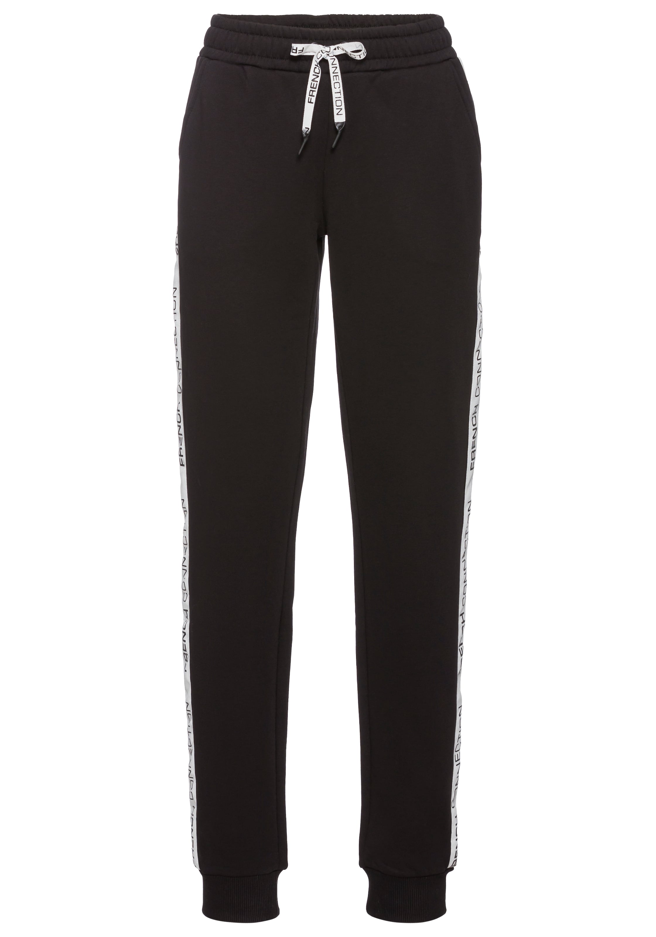 Effilé Pantalon French Connection LM en noir : devant