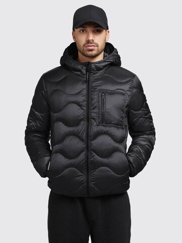 khujo Between-Season Jacket 'Remo' in Black: front