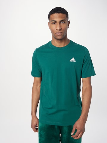 ADIDAS SPORTSWEAR Функционална тениска 'Essentials' в зелено: отпред