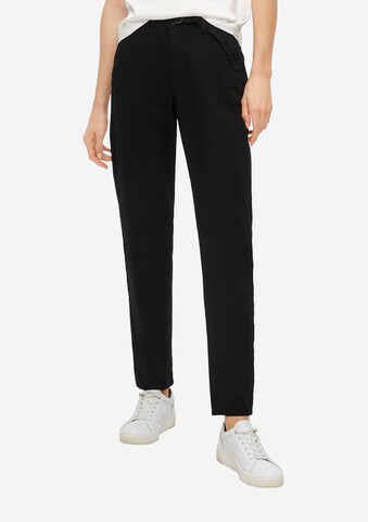 Coupe slim Pantalon chino s.Oliver en noir : devant