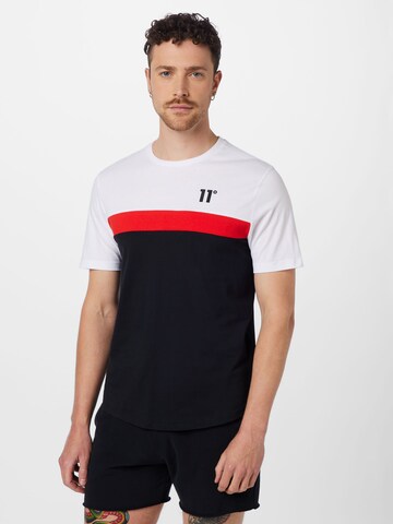 11 Degrees T-Shirt in Schwarz: Vorderseite