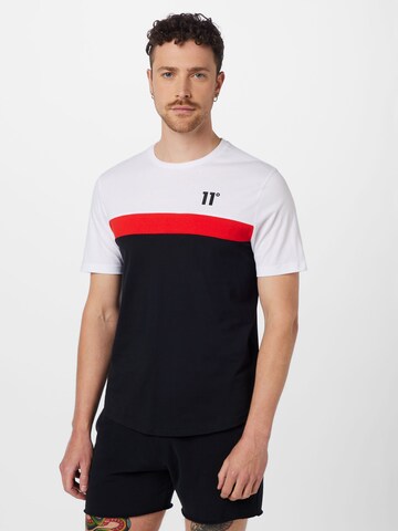 11 Degrees T-shirt i svart: framsida