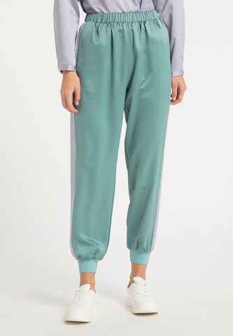 RISA Loose fit Pants in Green: front