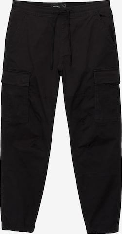 Pantalon cargo Pull&Bear en noir : devant