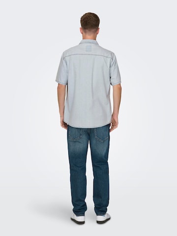 Only & Sons Regular Fit Hemd 'BANE' in Blau