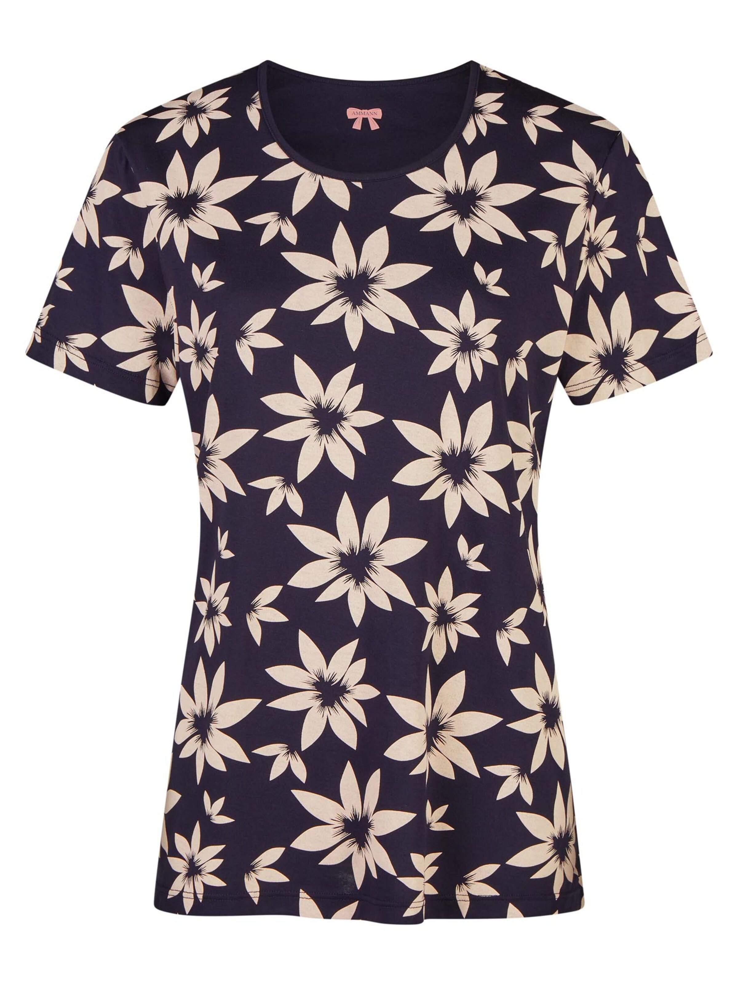 Ammann Pajama Shirt 'Mix & Match' in Blue: front