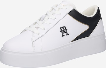 TOMMY HILFIGER Låg sneaker i vit: framsida