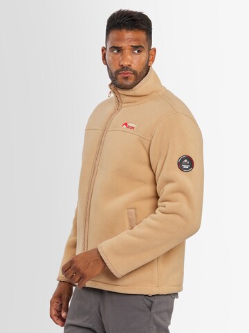 Arctic Seven Funktionsfleecejacke 'Zeroo' in Beige: predná strana