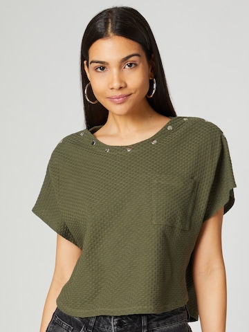 Guido Maria Kretschmer Women Shirt 'Fabia' in Groen: voorkant