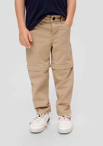 s.Oliver - Tapered Calças em bege: frente
