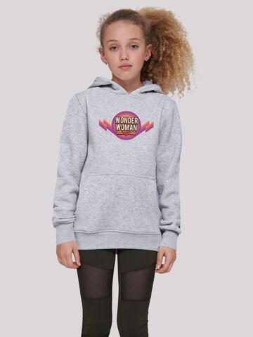 F4NT4STIC Sweatshirt 'DC Comics Wonder Woman Rainbow Logo' in Grau: predná strana