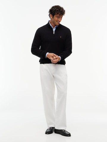 TOMMY HILFIGER Pullover in Schwarz