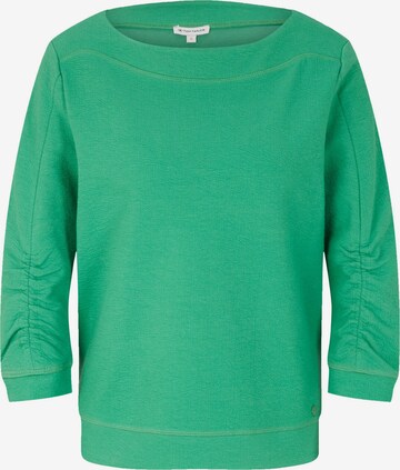 TOM TAILOR Μπλούζα φούτερ σε πράσινο: μπροστά