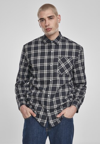 Regular fit Camicia di Urban Classics in nero: frontale