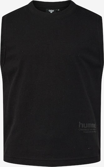 Hummel Sporttop in anthrazit / schwarz, Produktansicht