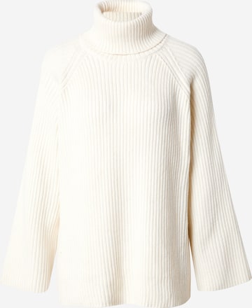 Gina Tricot Sweater in White: front