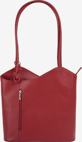 Cluty Rucksack in Rot: Vorderseite