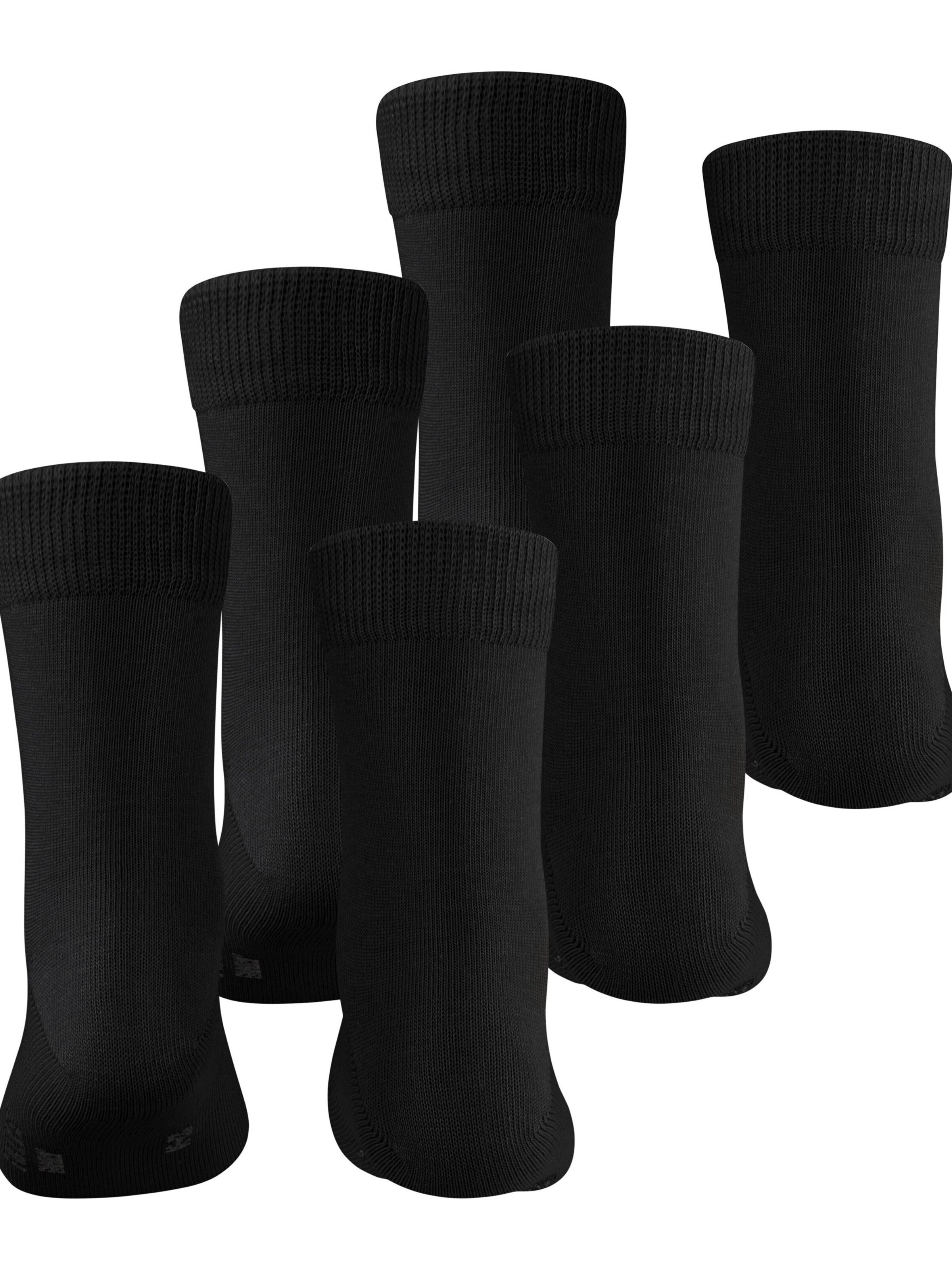 FALKE Socks 'Family 3-Pack' in Black