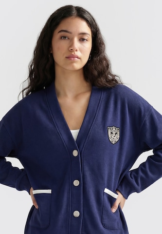 Cardigan 'VARSITY' MYMO en bleu