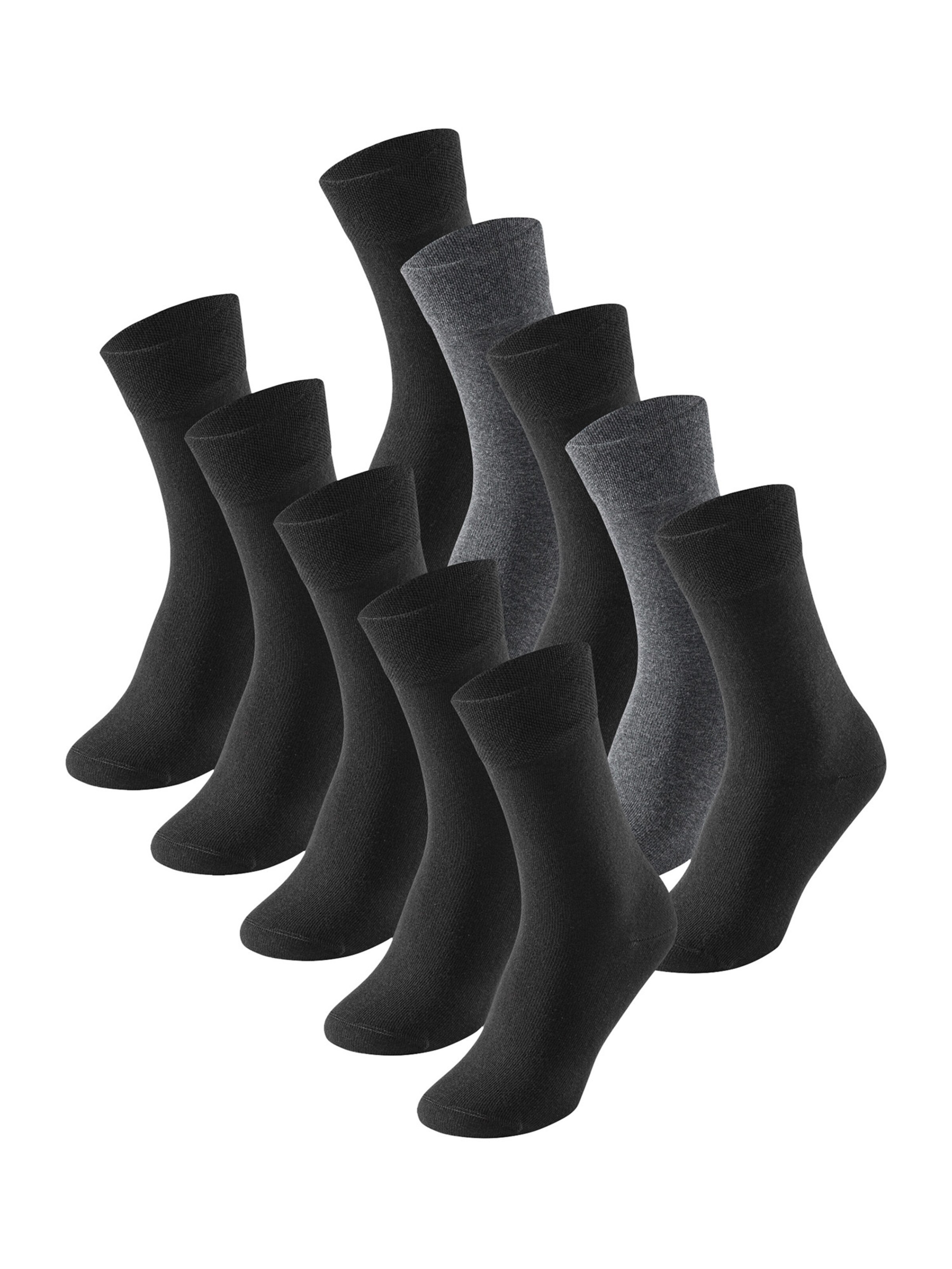 SCHIESSER - Calcetines ' Cotton Fit ' en gris: frente