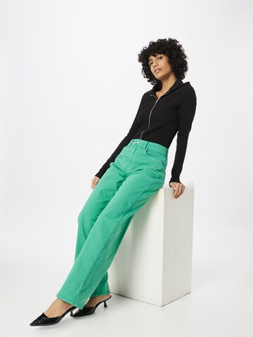 b.young Wide leg Jeans 'KATO LYDIA' in Groen