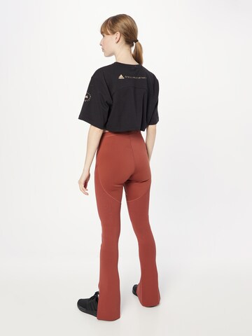ADIDAS BY STELLA MCCARTNEY Flared Workout Pants 'Truestrength ' in Brown