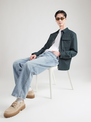 Calvin Klein Regular fit Button Up Shirt in Green