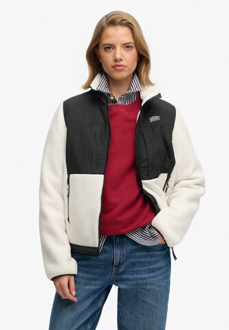 Superdry & Co Fleece jacket in Black: front