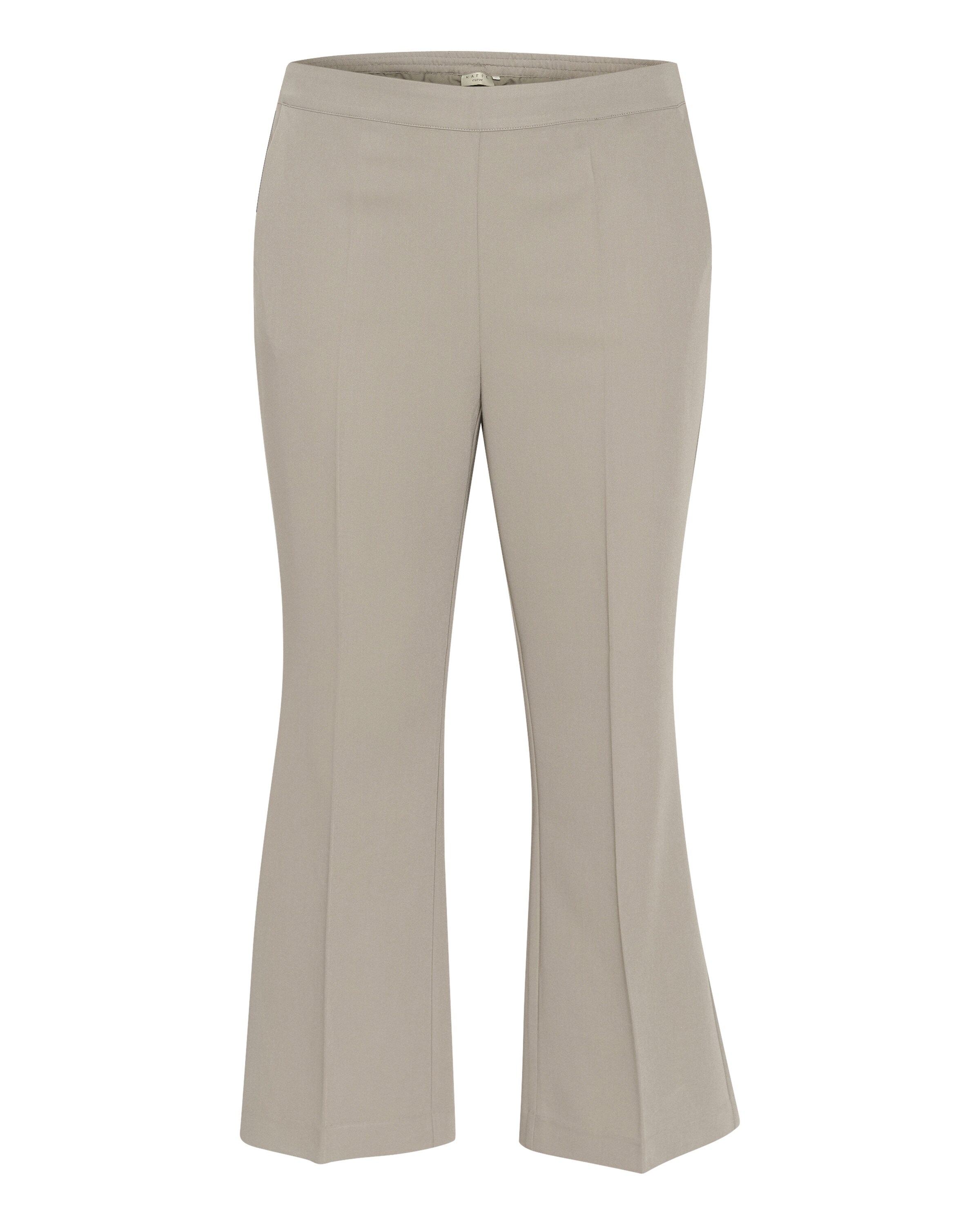 KAFFE CURVE Flared Pants in Grey: front