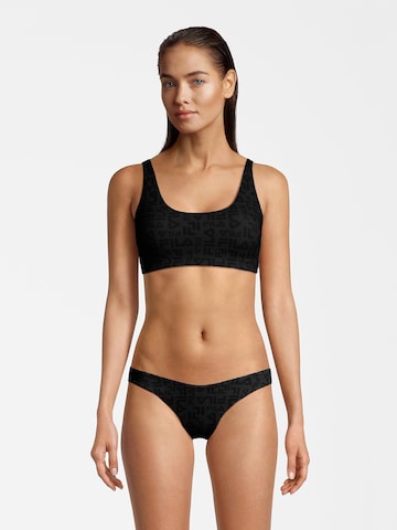 FILA - Bustier Bikini ' SERRANA ' en negro: frente