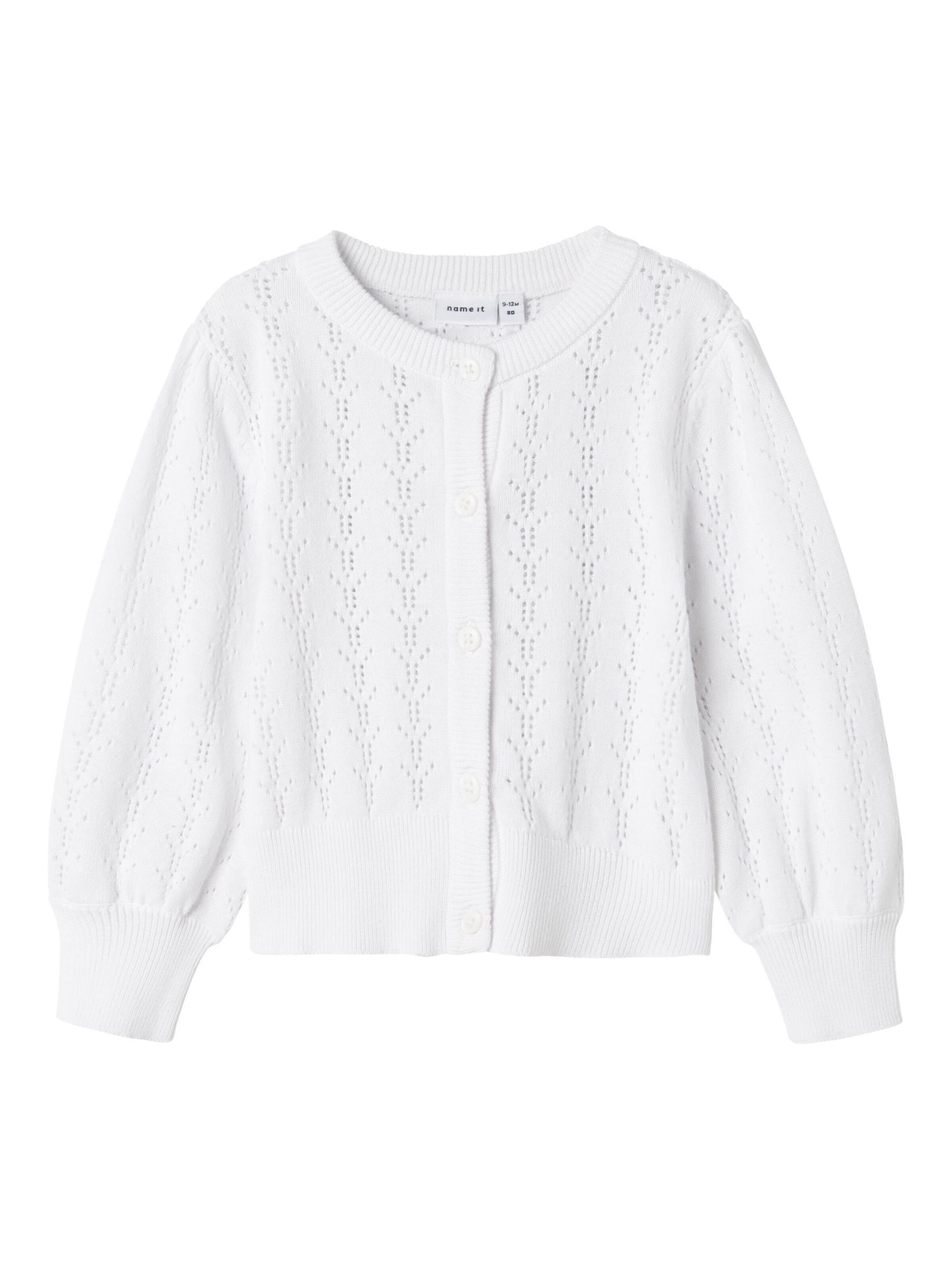 NAME IT Cardigan i hvid: forside