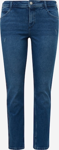 TRIANGLE Slimfit Jeans in Blauw: voorkant