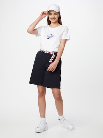 mėlyna TOMMY HILFIGER Laisvas „Chino“ stiliaus kelnės