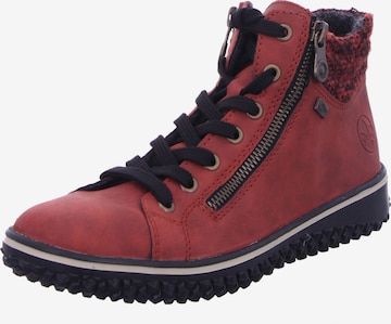 Bottines à lacets Rieker en rouge : devant