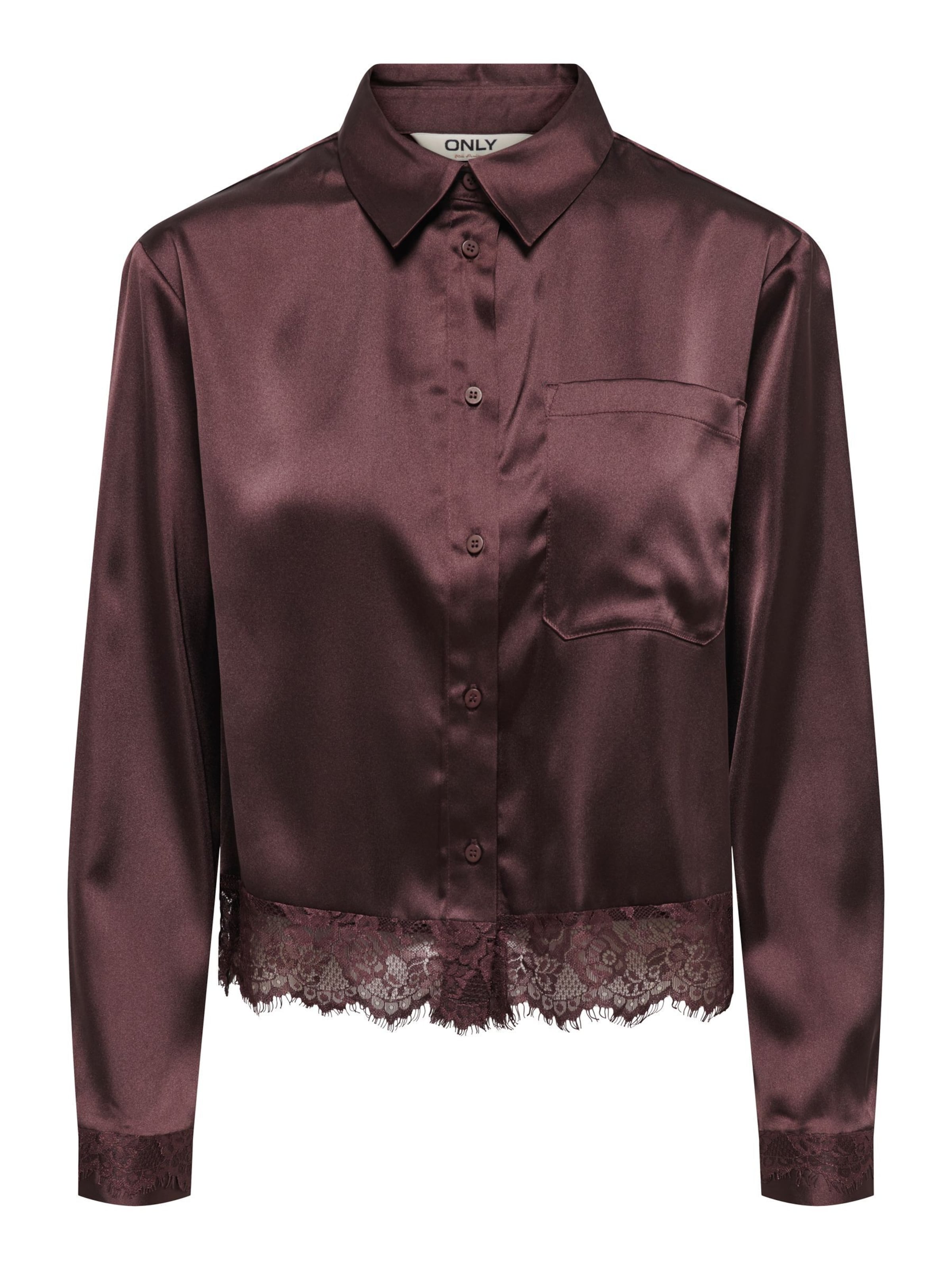 ONLY - Blusa 'ONLIndona' en marrón: frente