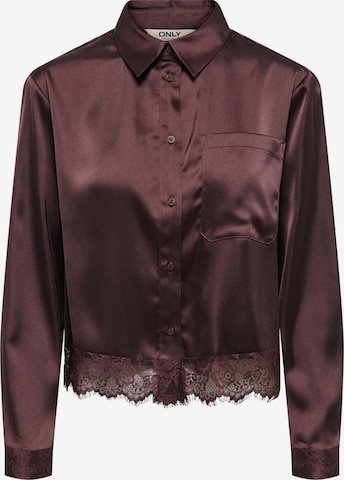 ONLY - Blusa 'ONLIndona' en marrón: frente