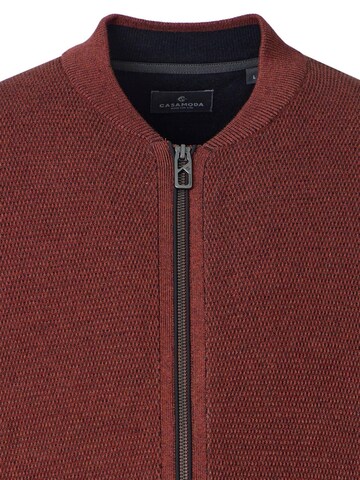 CASAMODA Gebreid vest 'Basic' in Rood