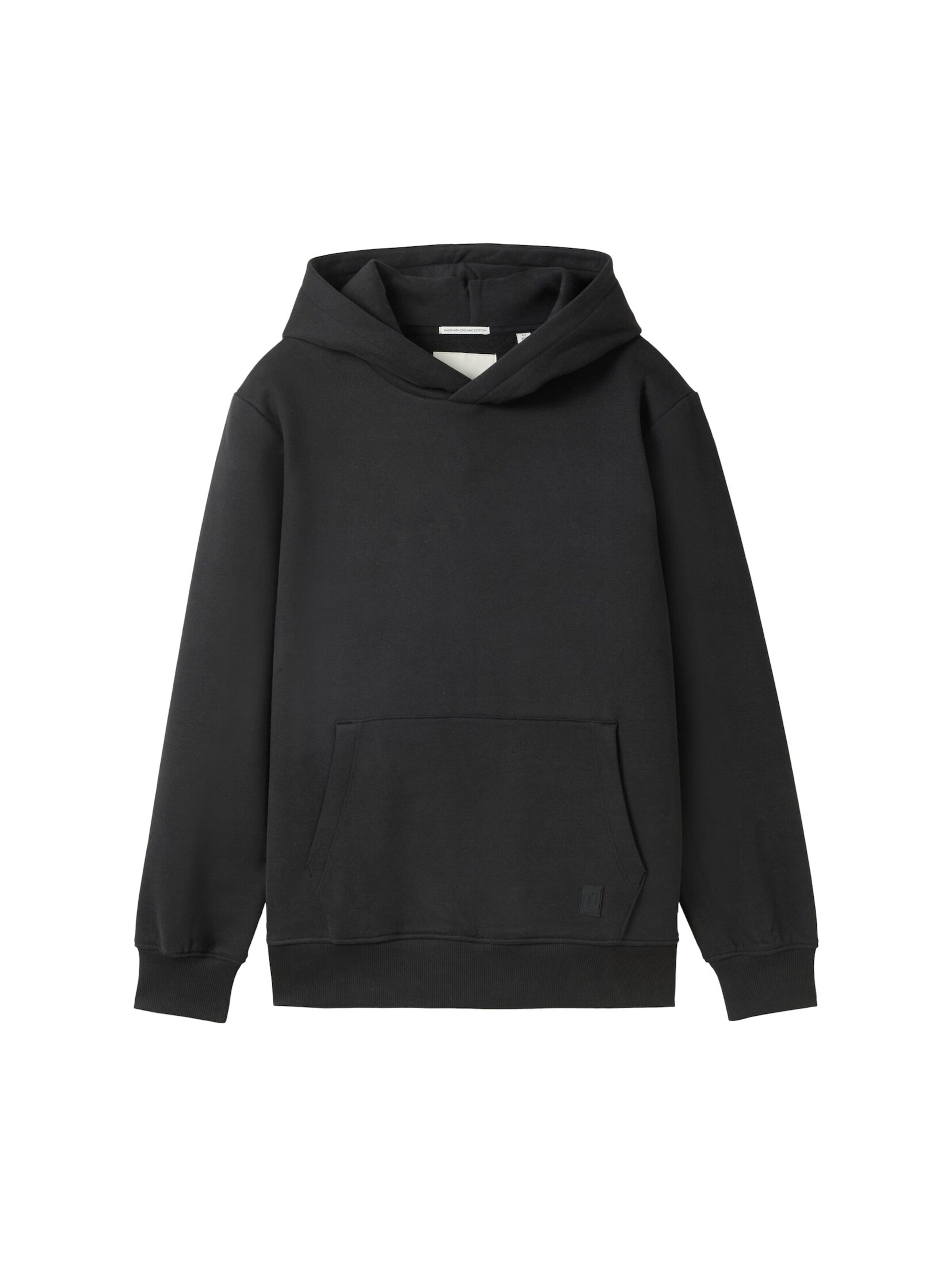 TOM TAILOR Sweatshirt in Black: front