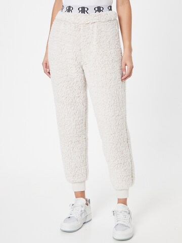 Effilé Pantalon River Island en beige : devant