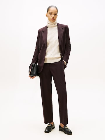 TOMMY HILFIGER Slimfit Pantalon in Bruin