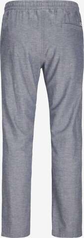 JACK & JONES Regular Pleat-Front Pants in Blue