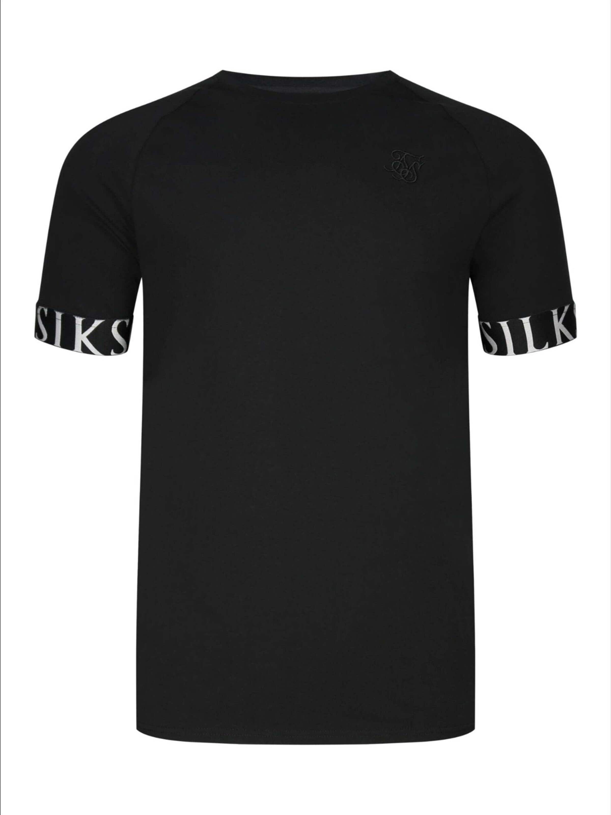 SikSilk Koszulka 'Tech' w kolorze czarny: przód
