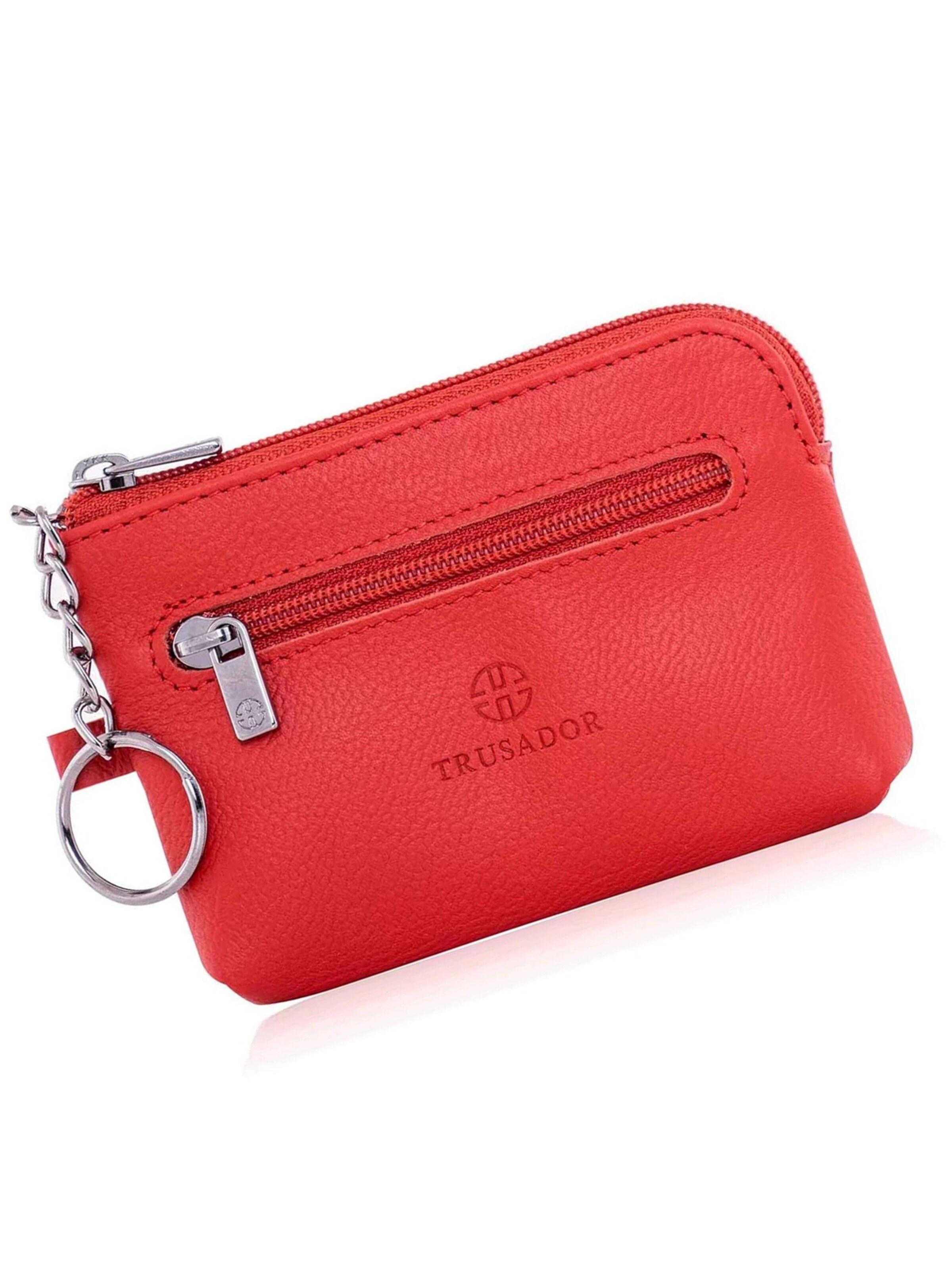 Trusador Key Ring 'Milano' in Red: front