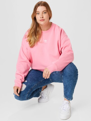 ADIDAS ORIGINALS Sweatshirt 'Adicolor Essentials Crew ' in Pink