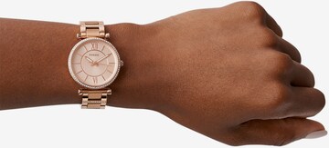 FOSSIL Analoog horloge 'Carlie' in Goud: voorkant