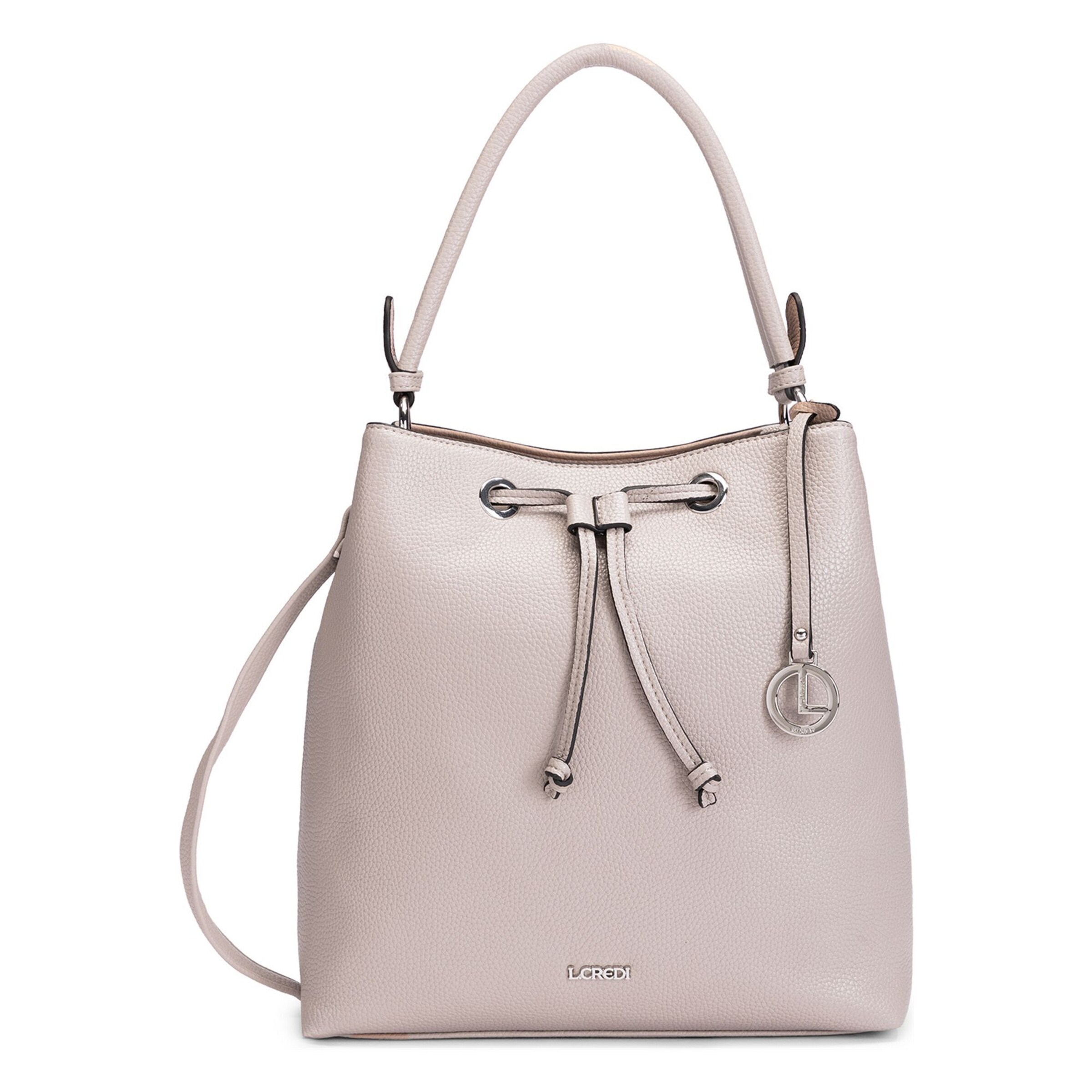 L.CREDI Pouch 'Ebony' in Grey: front