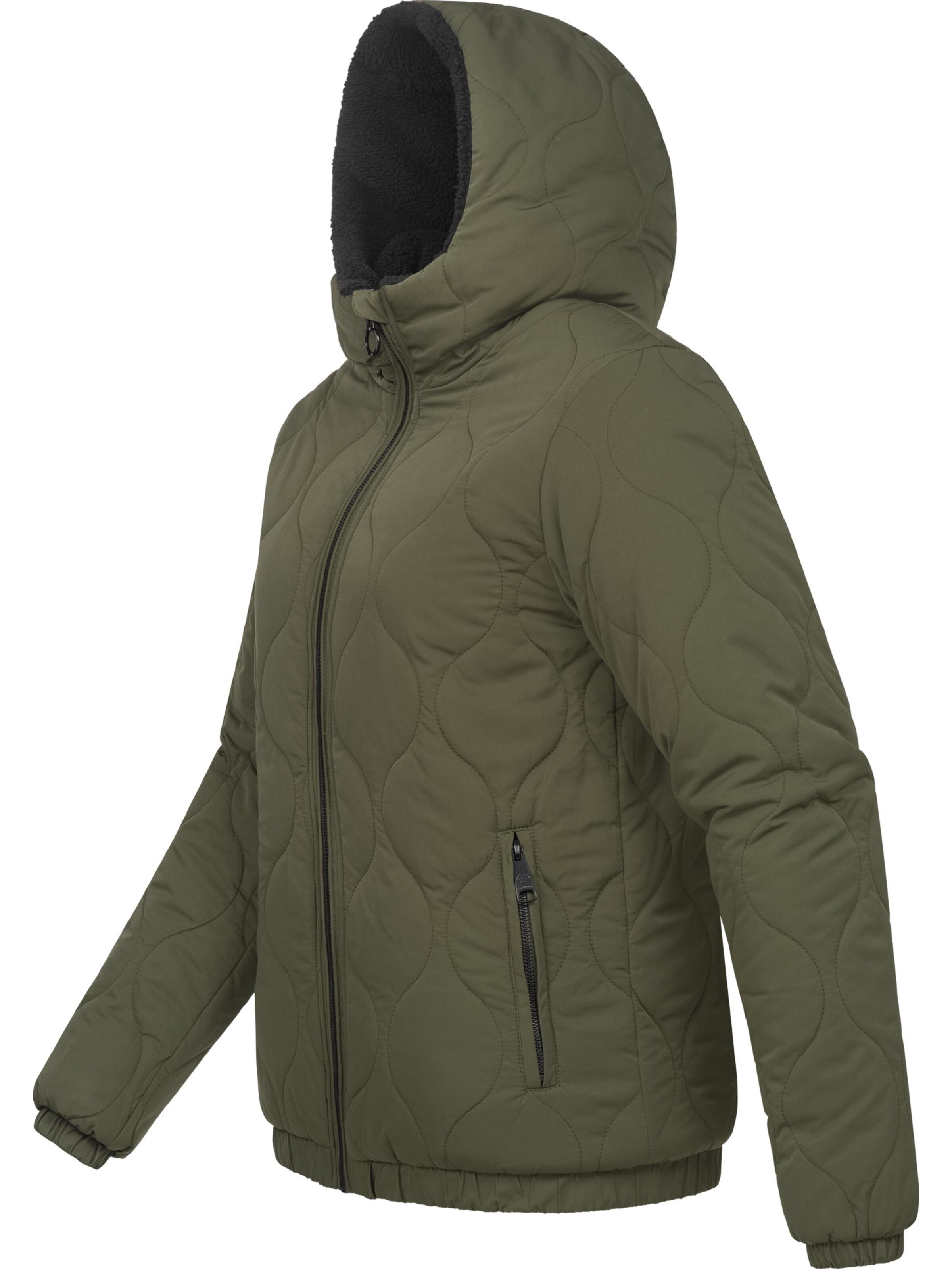 Ragwear Winter jacket 'Qaria' in Green