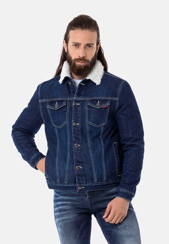 CIPO & BAXX Between-season jacket in Blue: front