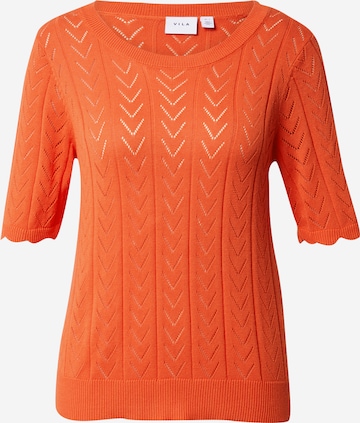 VILA Sweater 'Shelley' in Orange: front